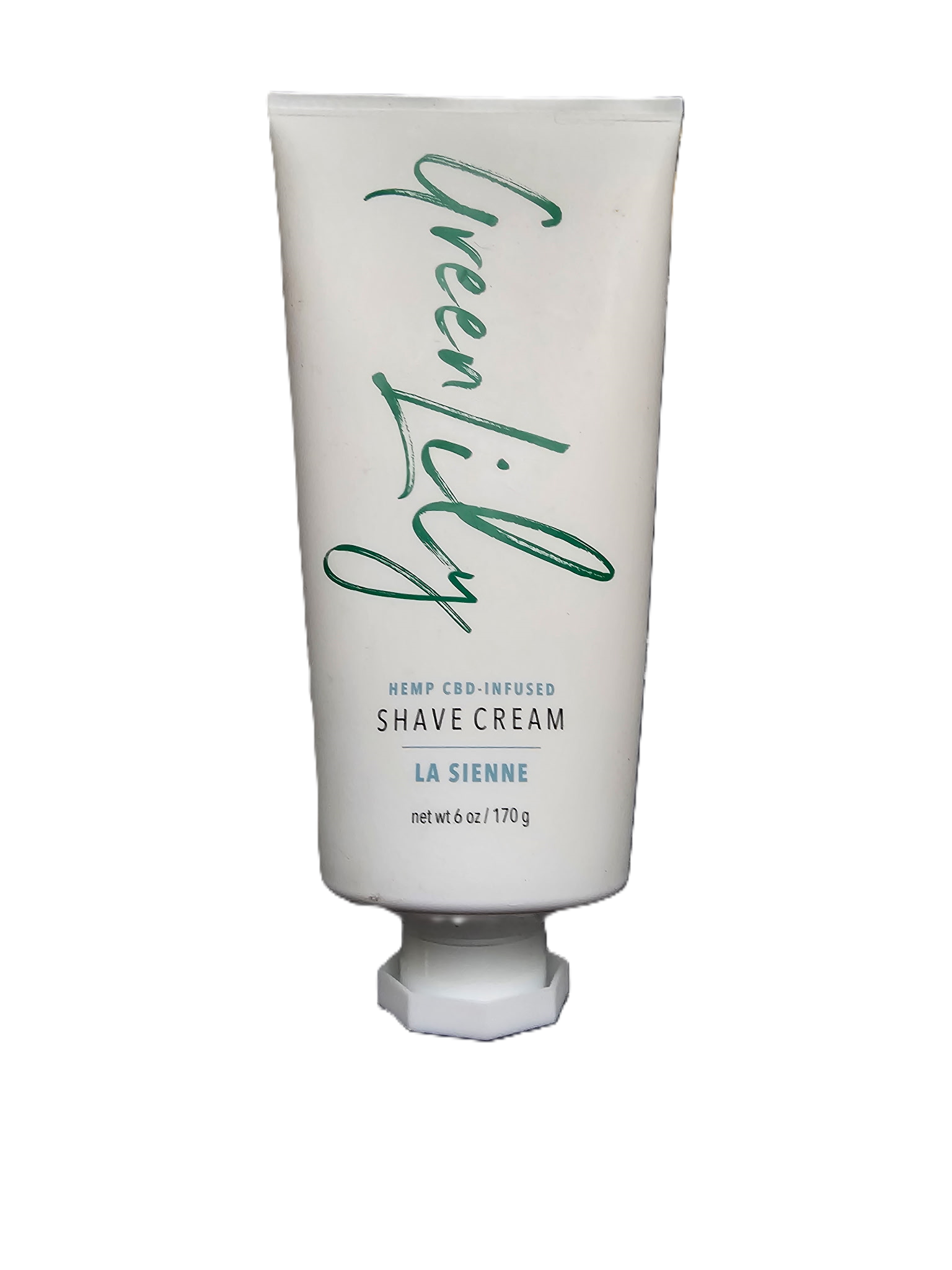 Green Lily Shave Cream Hemp CBD Infused La Sienne 6 oz