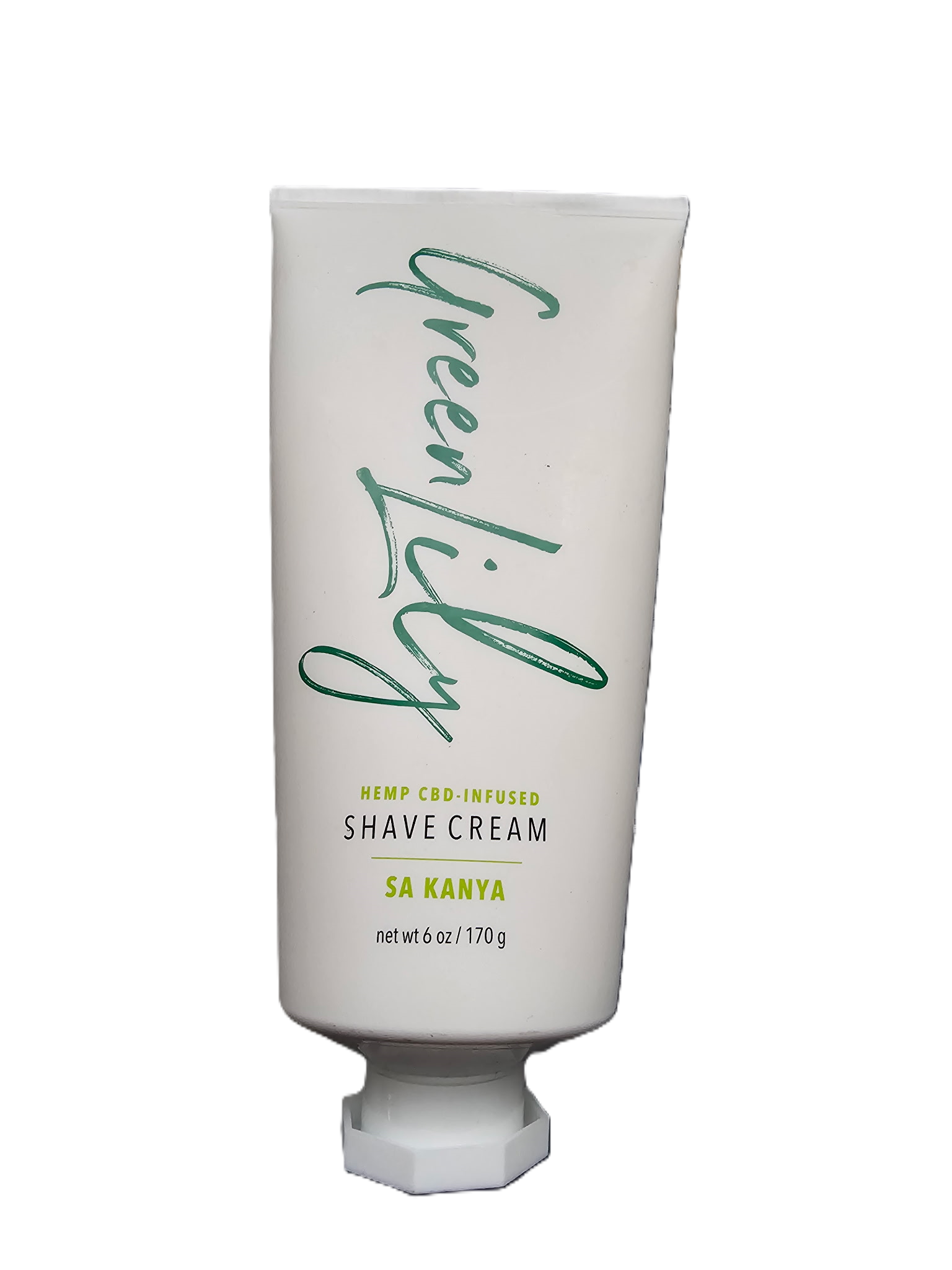Green Lily CBD infused Shave Cream. SA Kanya